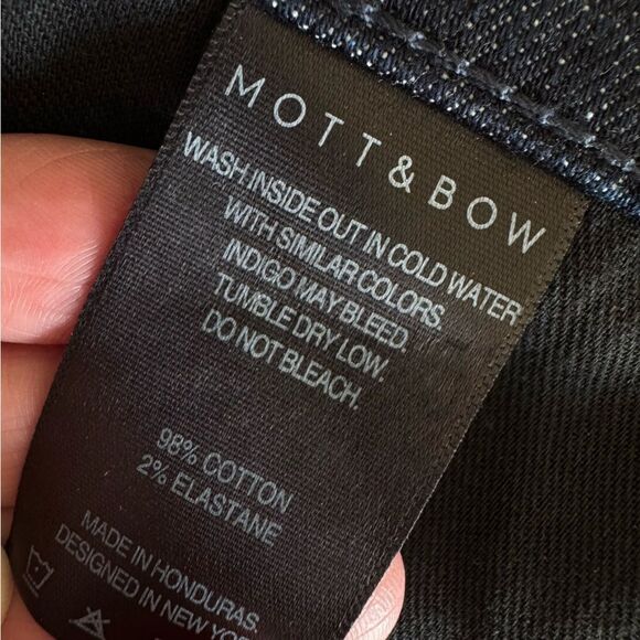 MOTT & BOW Men’s Slim Mosco Dark Wash Jeans 36 X 30 - Picture 14 of 15